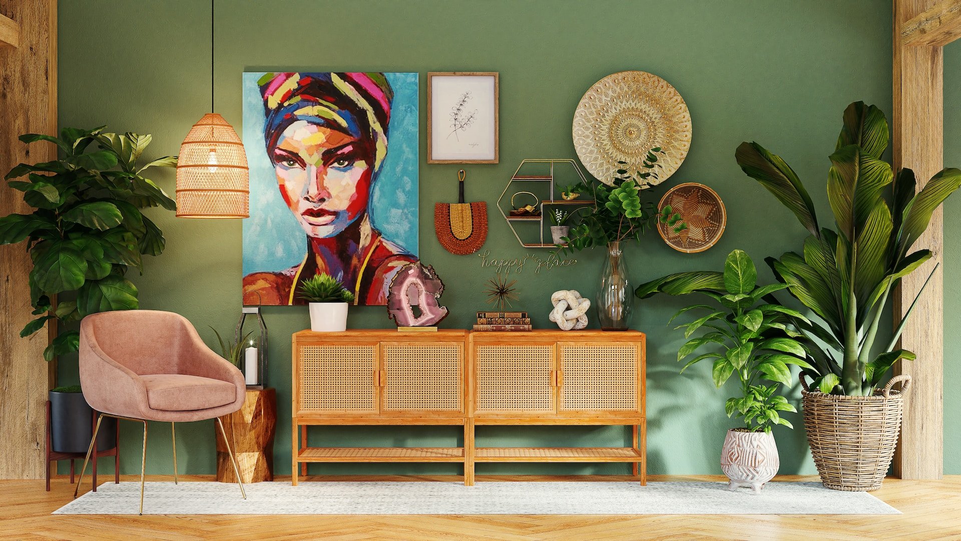 Mix Canvas Prints with Other Wall Decor